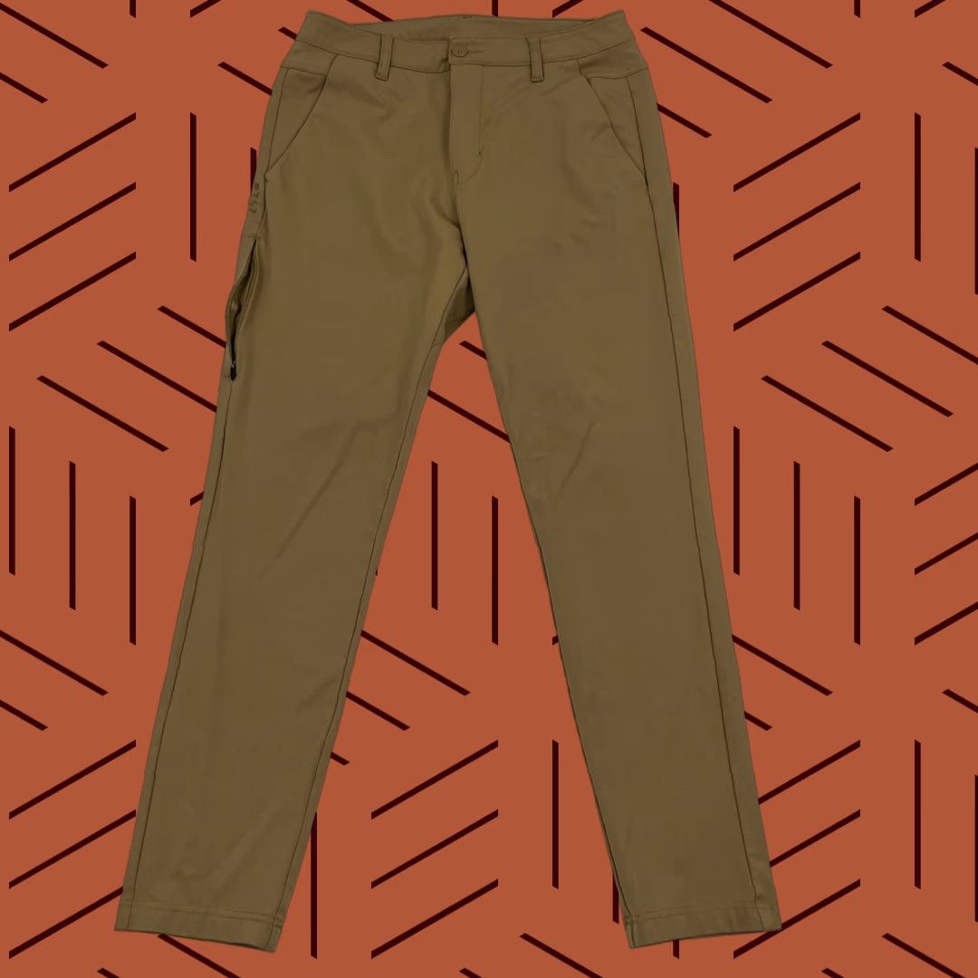 Vintage BYLT Everyday Pants 2.0 Mens 30 x 30 Slim Fit Brown Chino Tapered Stretch Breathable 5-Pocket Zip Fly Button Casual Travel Size US 30 / EU 46 - 1 Thumbnail
