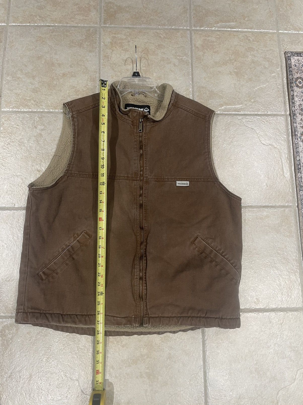 Wolverine Wolverine Vest Mens XL Gray Sherpa Lined Full Zip Size US XL / EU 56 / 4 - 5 Thumbnail
