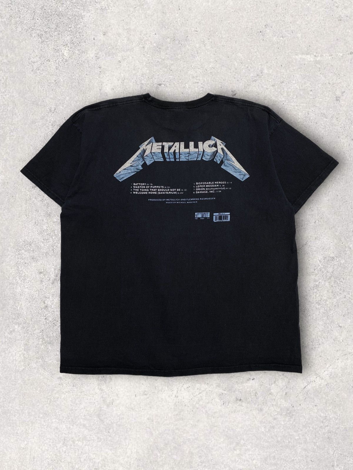 Band Tees Metallica master of puppets black tee vintage y2k 90s rock Size US XXL / EU 58 / 5 - 2 Thumbnail