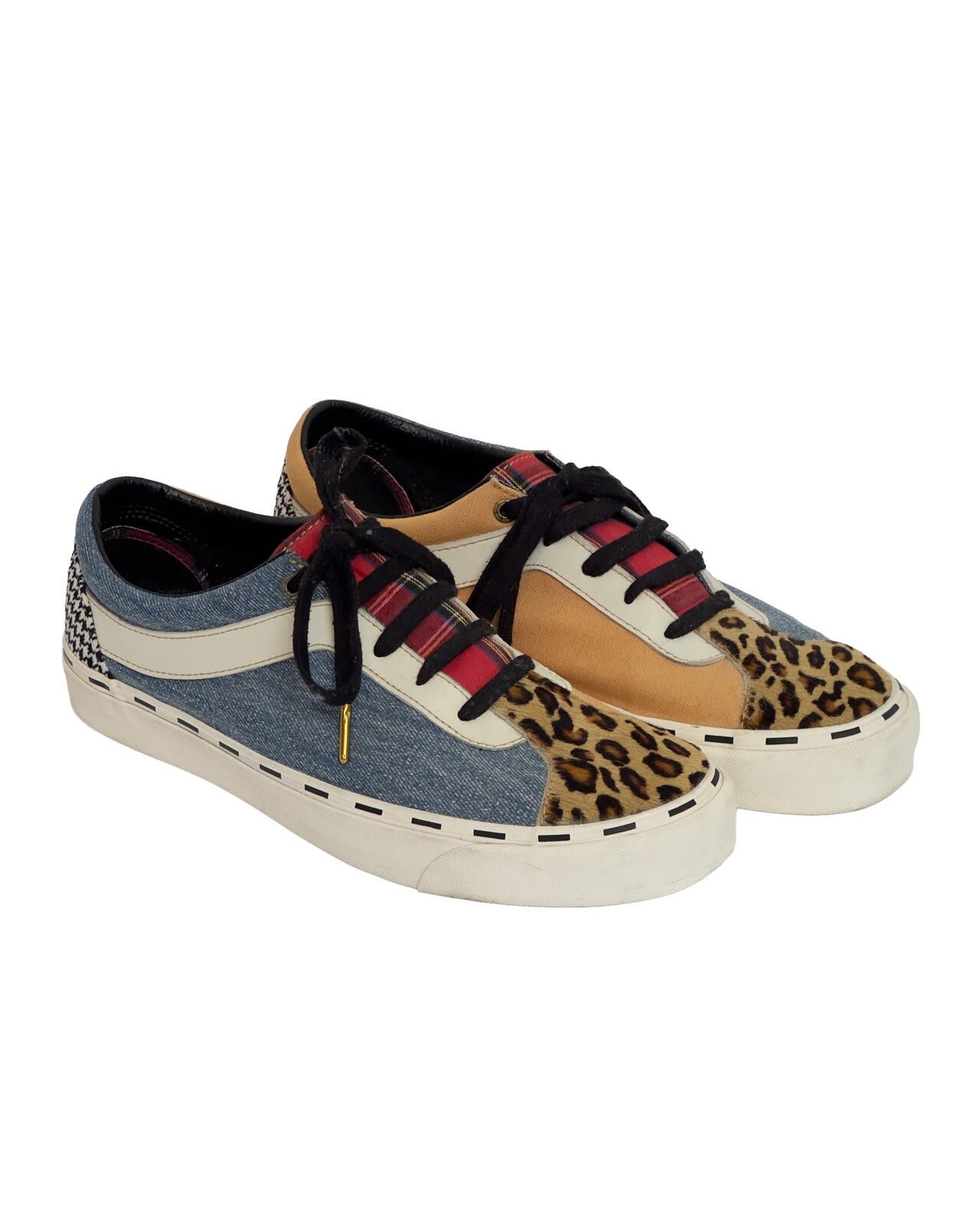 Vans Vans Bold Ni Bender Leopard Denim Plaid Sneakers Sz 12 Size ONE SIZE - 2 Thumbnail