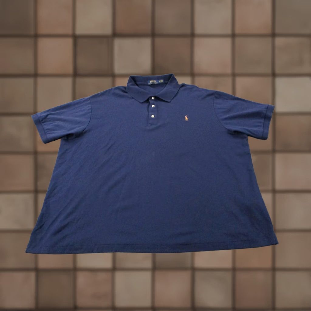 Polo Ralph Lauren Polo Ralph Lauren Polo Shirt Mens 3XB Blue Golf Pony Embroidered Logo Casual Business Size US XXL / EU 58 / 5 - 1 Thumbnail