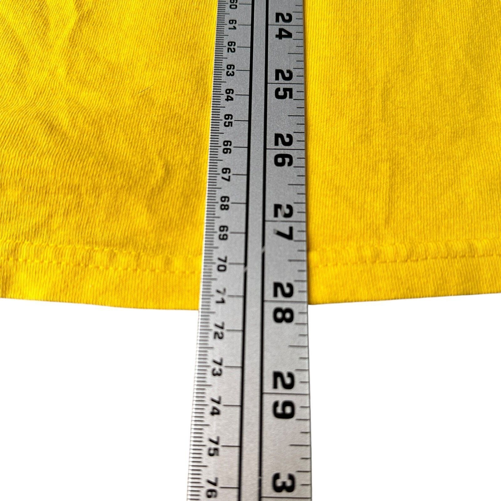 Nike Vintage Nike Swoosh T-Shirt Men XL Yellow 100% Cotton Size US XL / EU 56 / 4 - 8 Thumbnail