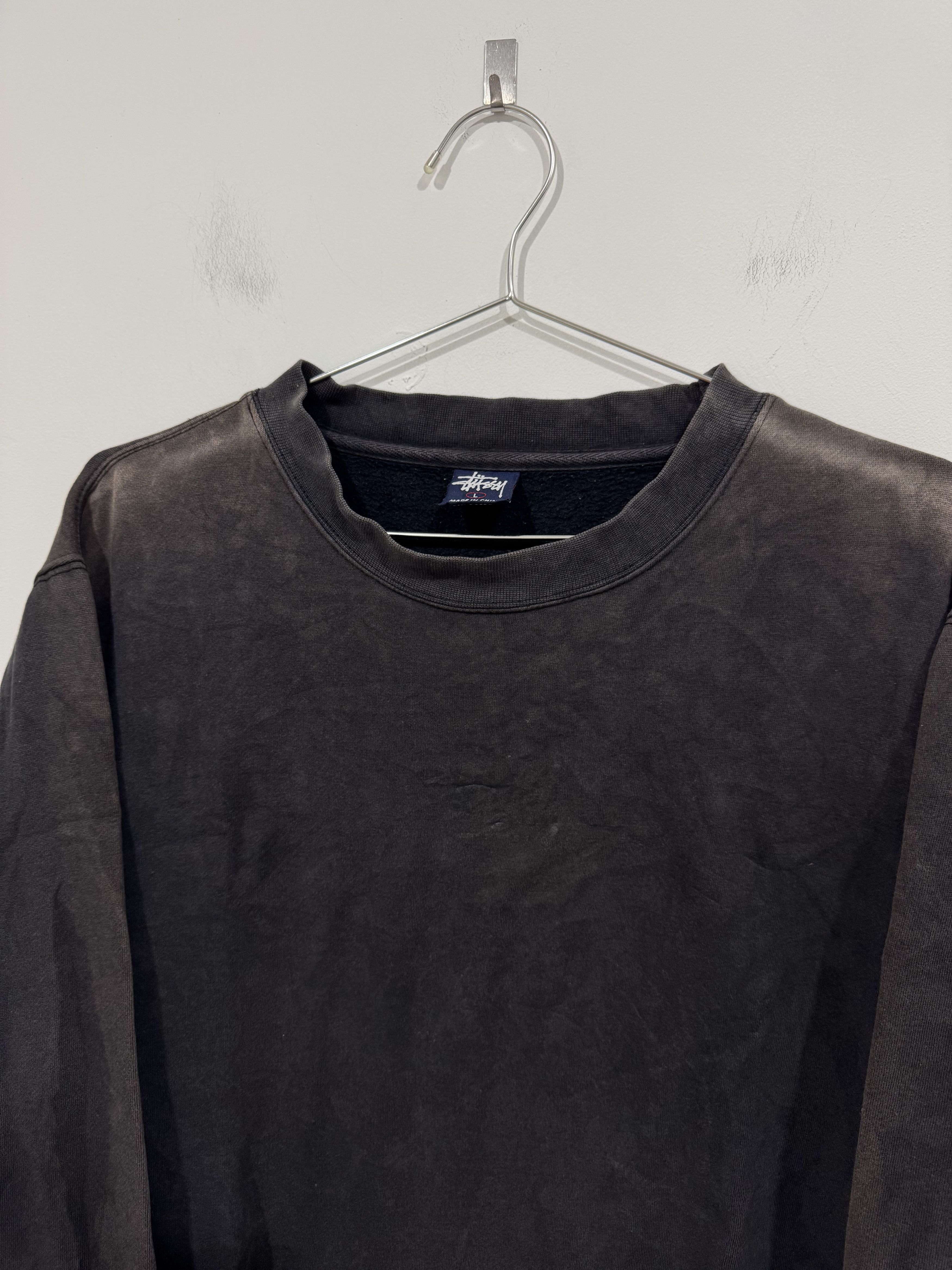 Stussy Distressed Stussy Sweatshirt Size US L / EU 52-54 / 3 - 3 Thumbnail