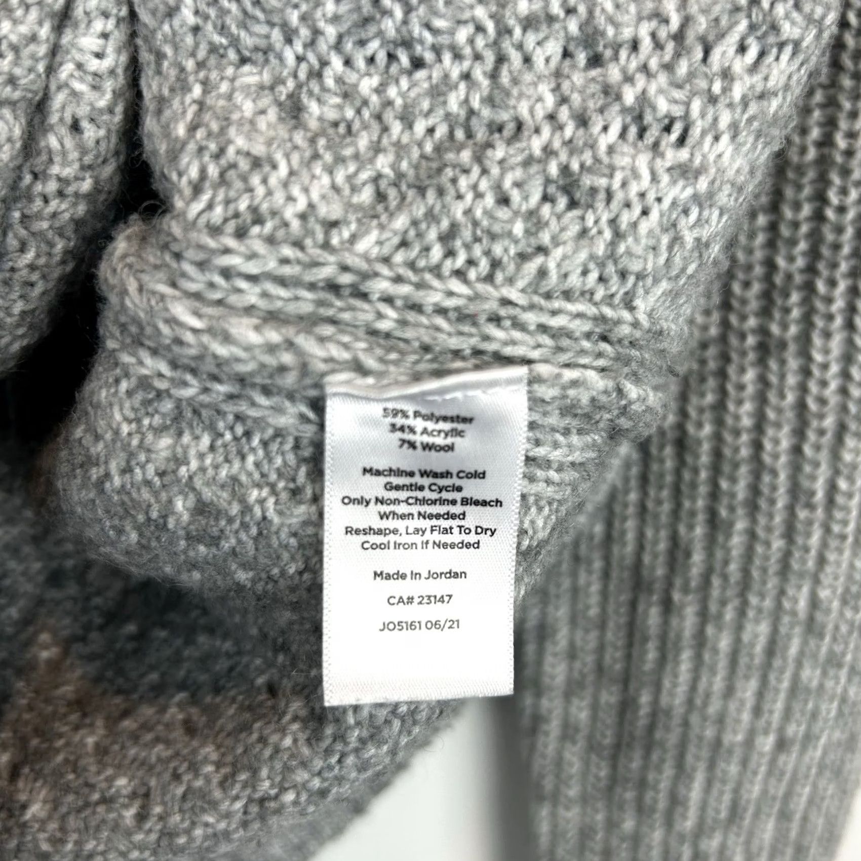 Talbots Talbots Sweater Womens XS Gray Mock Neck Pullover Minimalist Old Money Size XS / US 0-2 / IT 36-38 - 7 Thumbnail