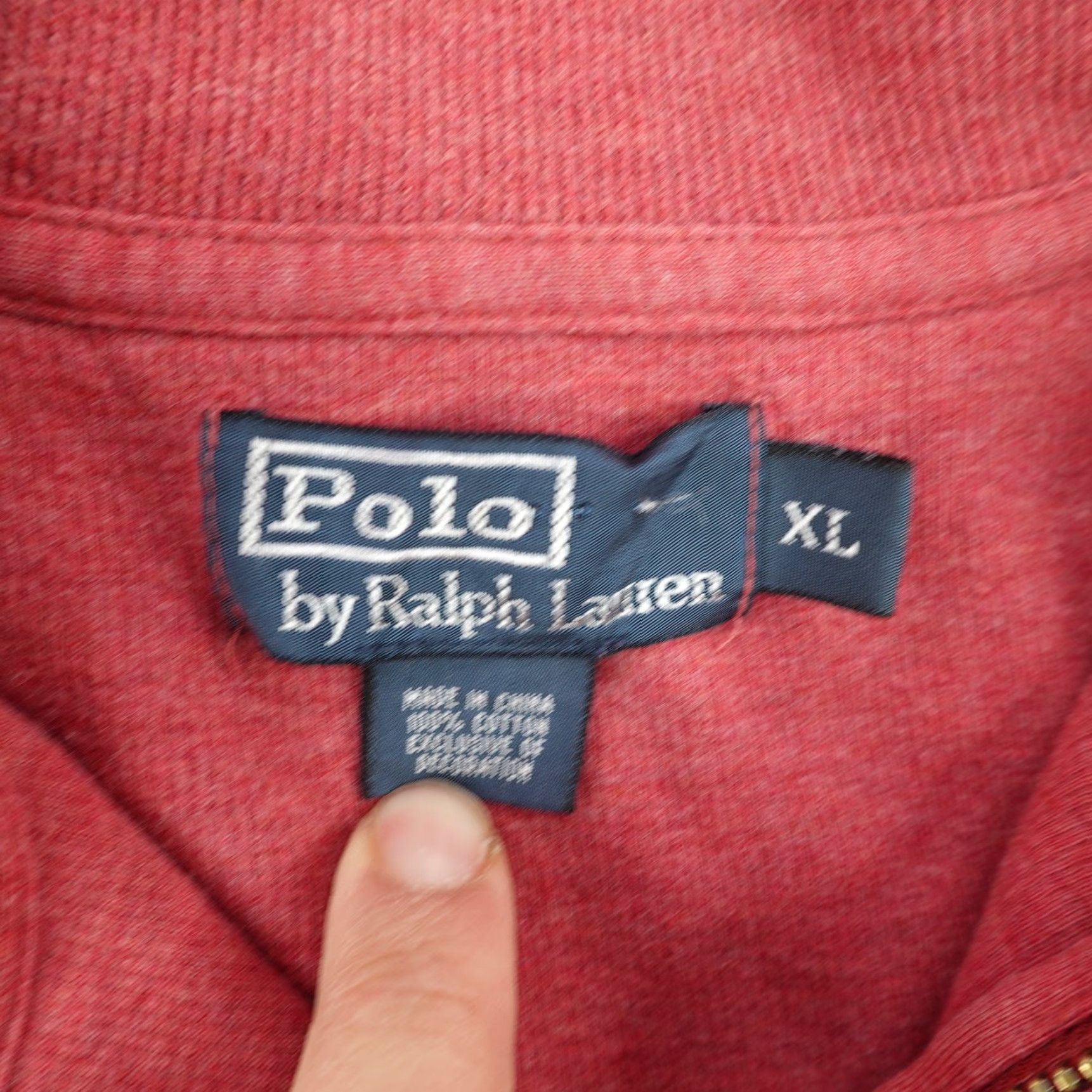 Polo Ralph Lauren Polo Ralph Lauren Sweater Mens XL Red 1/4 Zip Mock Neck Pullover Classic Pony Size US XL / EU 56 / 4 - 7 Thumbnail