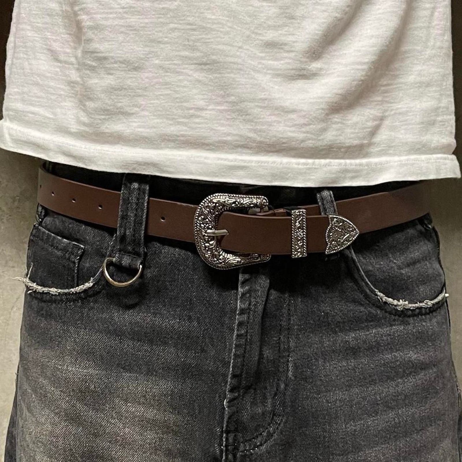 Other Brown western style belt 26-32 MENS Size ONE SIZE - 1 Thumbnail