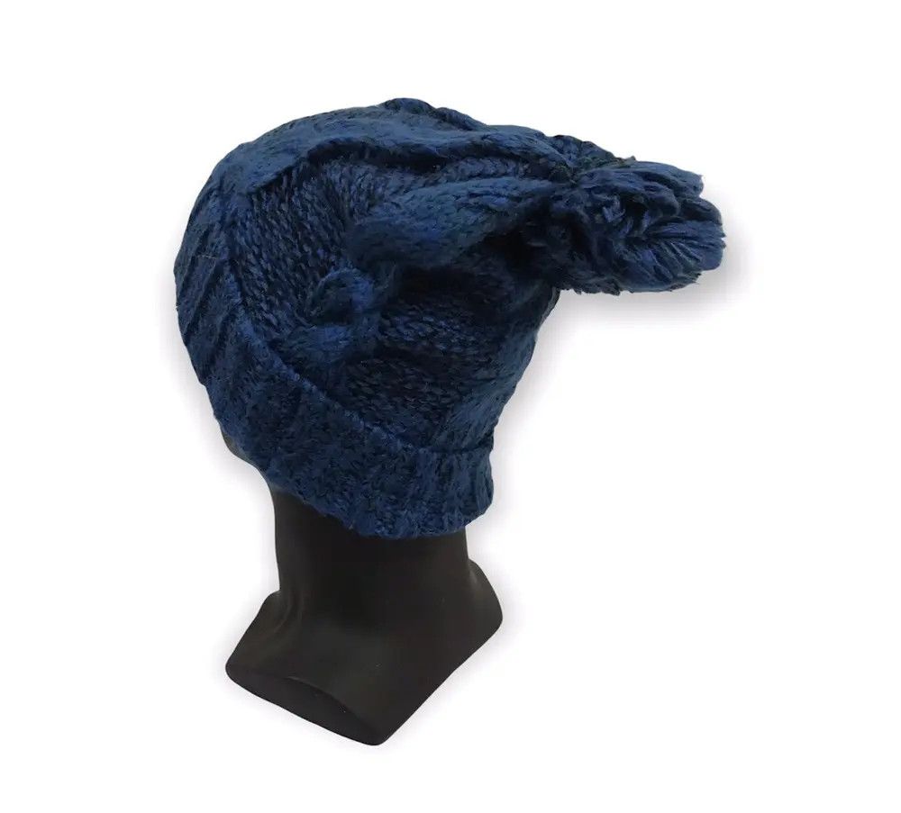 Japanese Brand × Vintage Japanese Brand Plain Knit Beanie Hat Size ONE SIZE - 2 Thumbnail