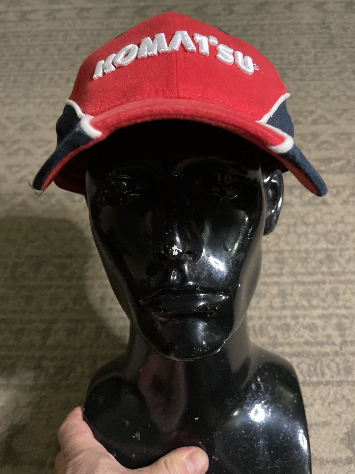 Other Komatsu Strapback Hat Cap Advertising Manufacturing USA flag Size ONE SIZE - 3 Thumbnail