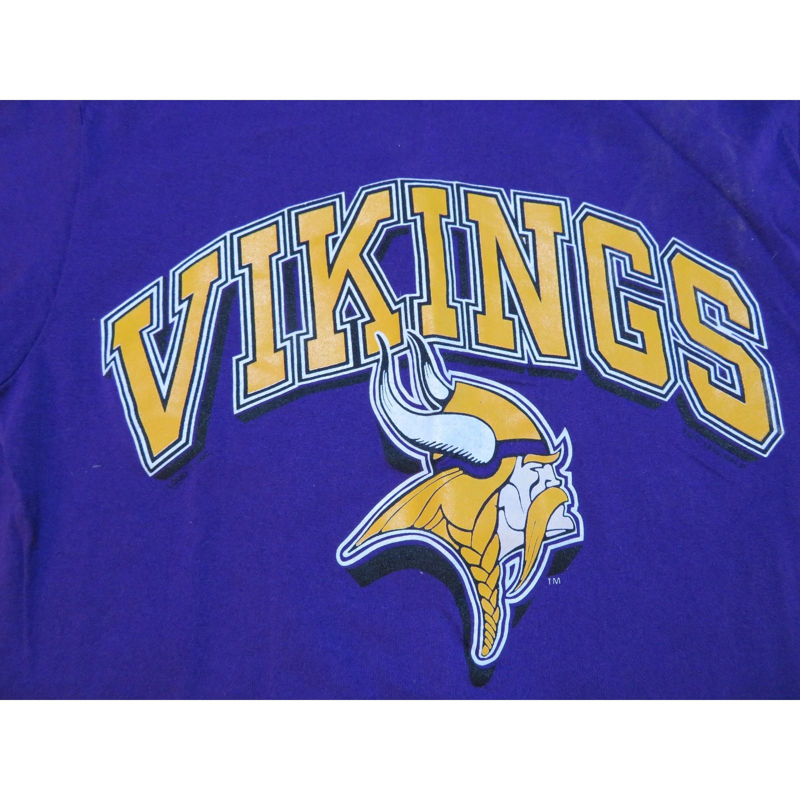 Logo 7 Minnesota Vikings T-Shirt Logo 7 Purple Sz L Made in USA Size US L / EU 52-54 / 3 - 5 Thumbnail