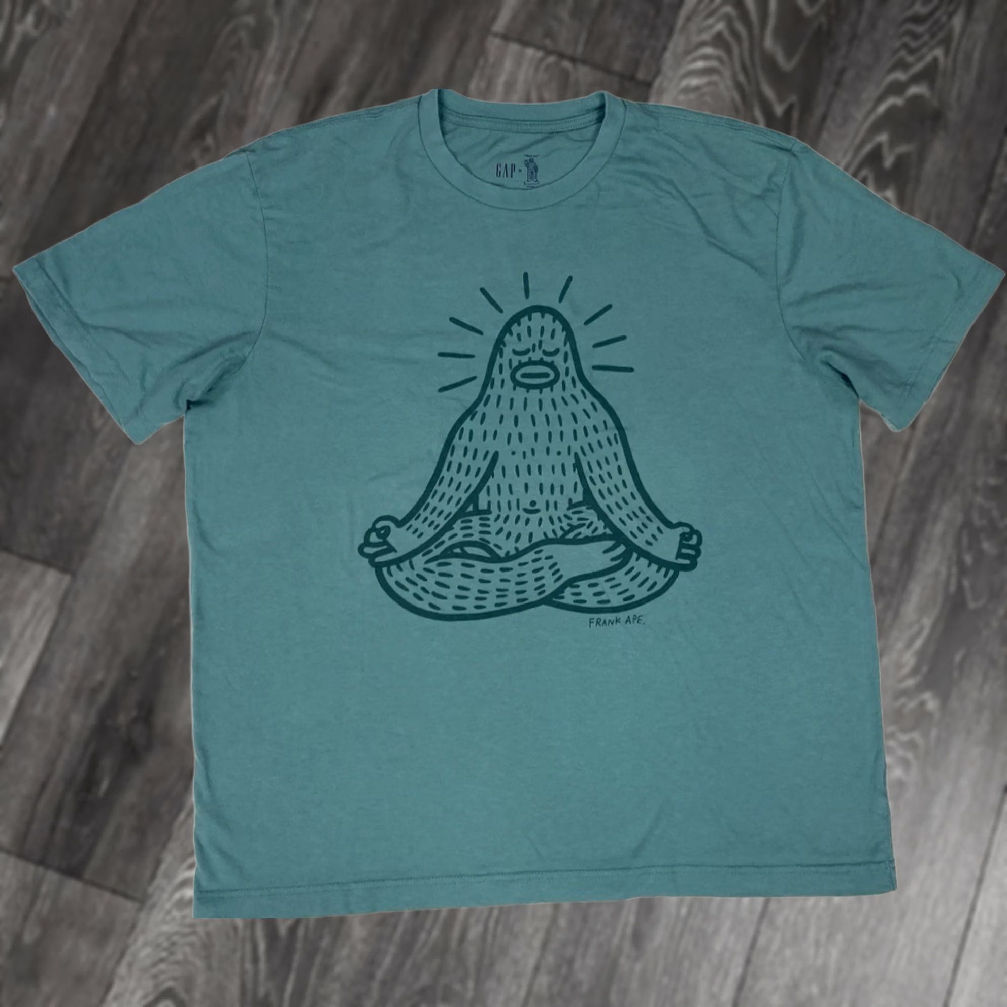 Gap Gap Frank Ape Graphic T-shirt Men XL Green Short Sleeve Size US XL / EU 56 / 4 - 1 Thumbnail