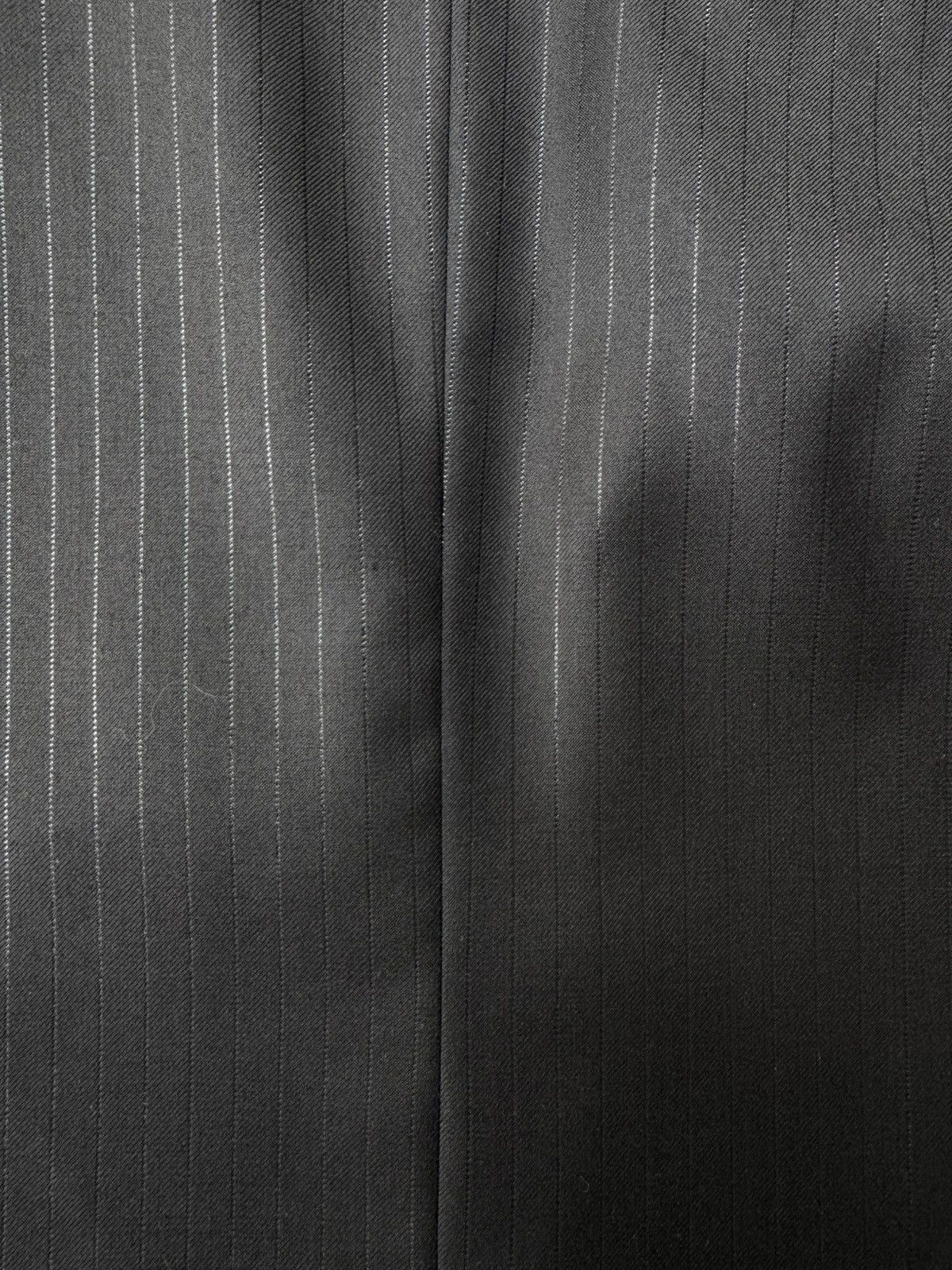 Dior Dior Homme SS04 Pinstripes Shiny Threads Black Suit Size 48S - 8 Thumbnail