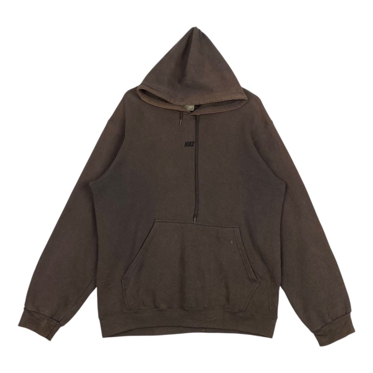 Designer × Nike × Vintage Vintage Nike Hoodie Embroidered Brown Pullover Jumper Size M Size US M / EU 48-50 / 2 - 1 Thumbnail