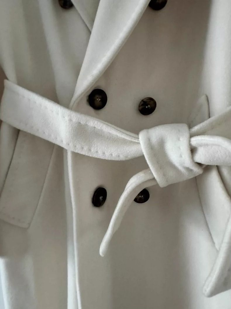 Max Mara Max Mara 101801 White Coat Size S / US 4 / IT 40 - 4 Thumbnail