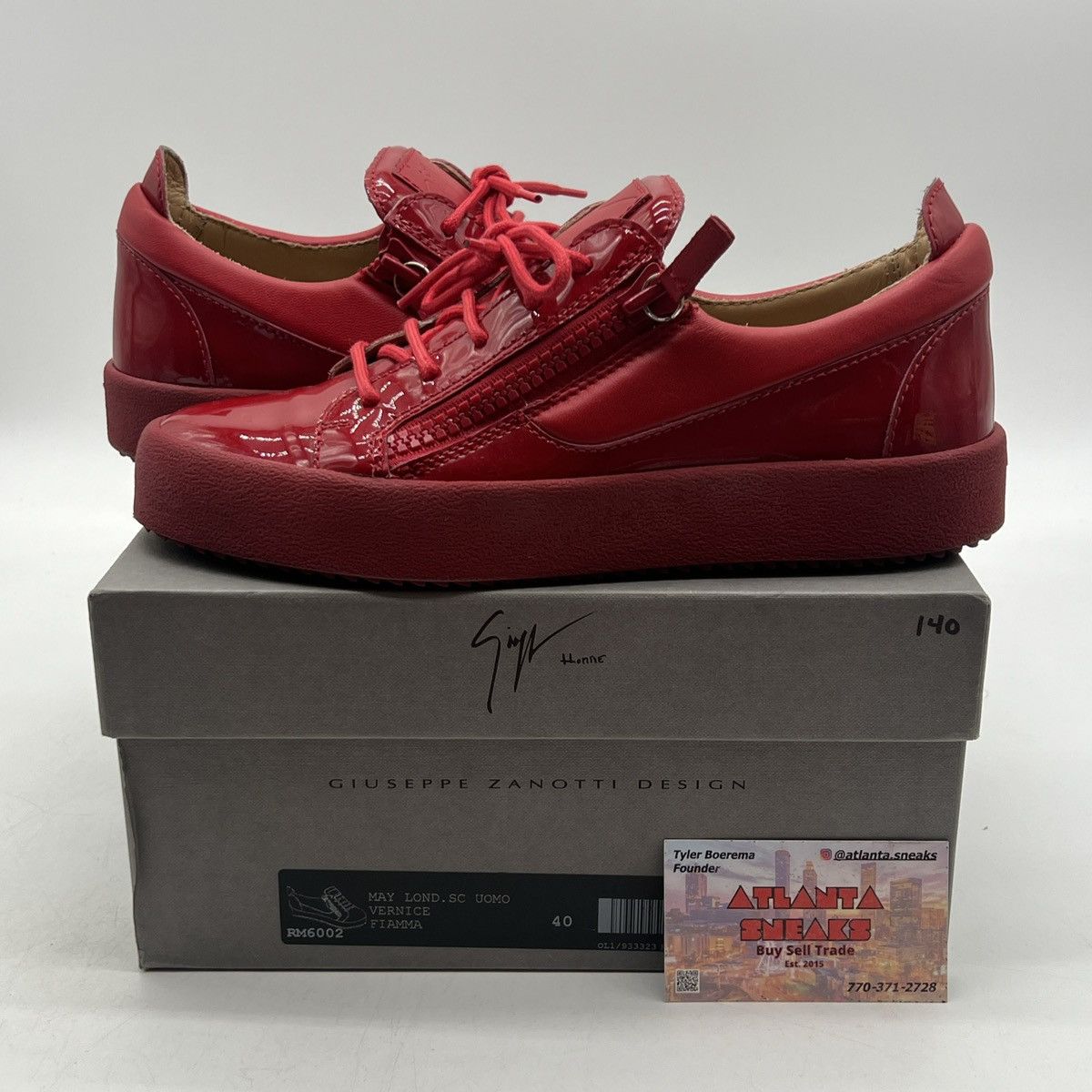 Giuseppe Zanotti Giuseppe Zanotti Men's Low Top Sneakers Size US 7 / EU 40 - 1 Thumbnail