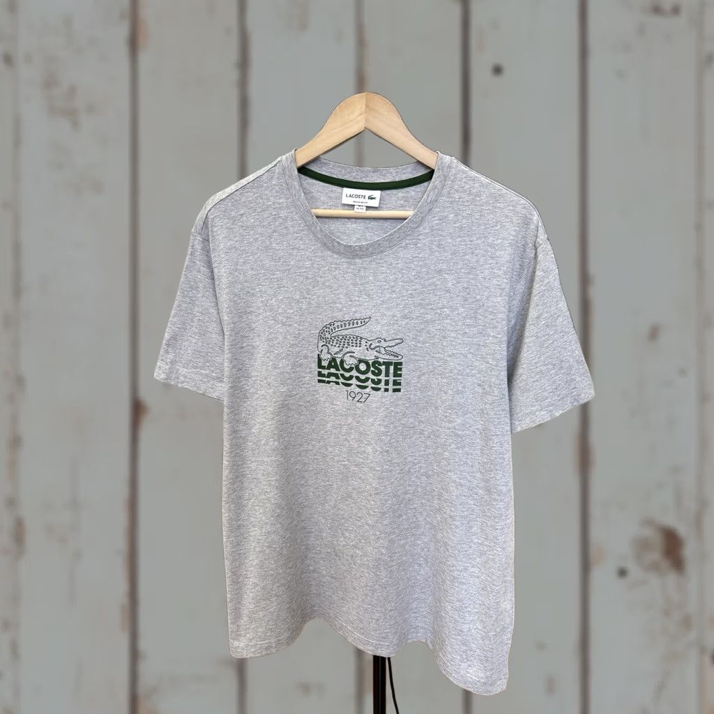 Lacoste Lacoste Regular Fit T-Shirt Made in France Rare Gray 2XL Men Shirt Mens Regular Fit XX L? Size US XXL / EU 58 / 5 - 1 Thumbnail