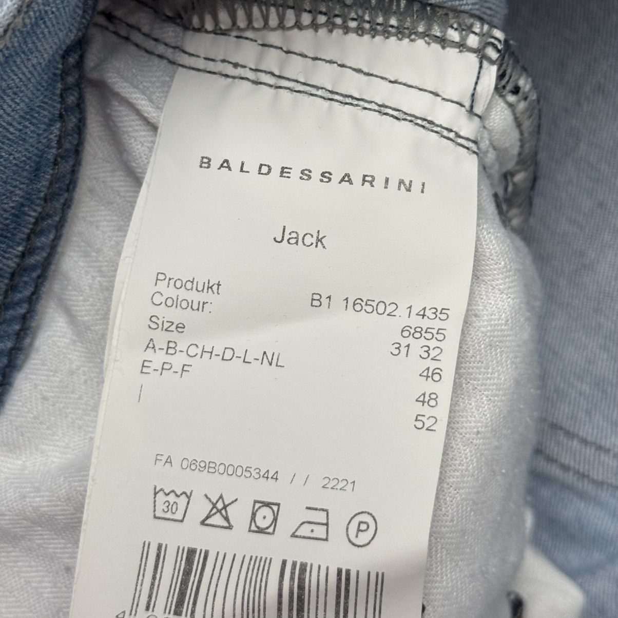 Baldessarini NWT Baldessarini Regular Fit BLD-JACK 16502 Light Blue Jeans Size US 31 - 15 Thumbnail