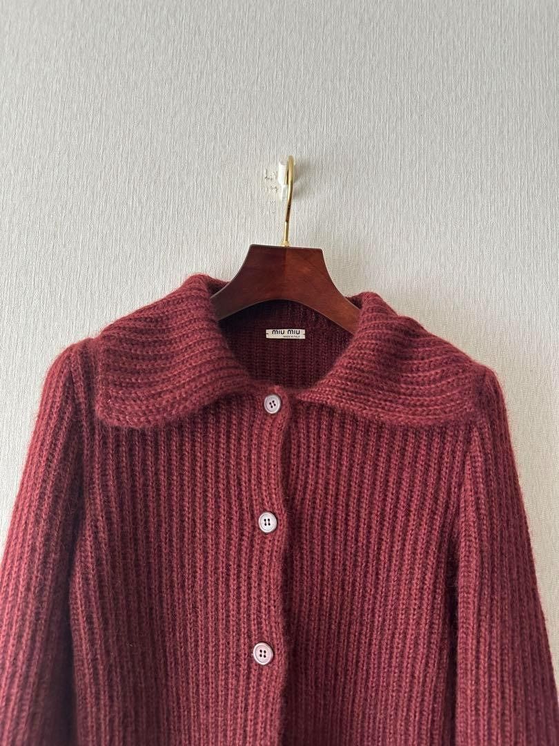 Miu Miu MIU 1990s mohair knit jacket Size US M / EU 48-50 / 2 - 2 Thumbnail
