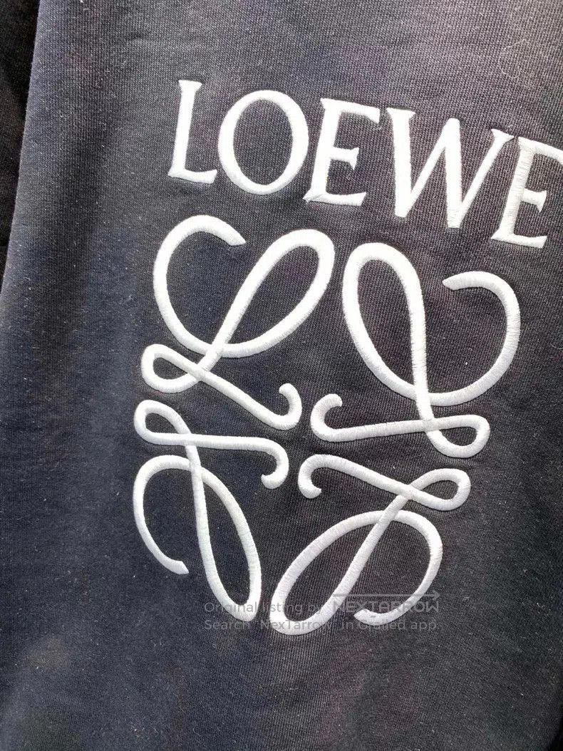 Loewe Loewe Black Embroidered Logo Sweatshirt M. Size US M / EU 48-50 / 2 - 7 Thumbnail