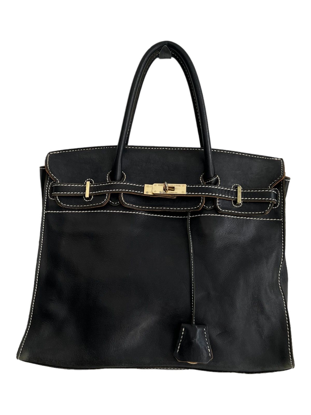 Good Design Shop Comme des Garcons Birkin Bag D'Or Accessories De Mademoiselle Leather Black Size ONE SIZE - 4 Thumbnail