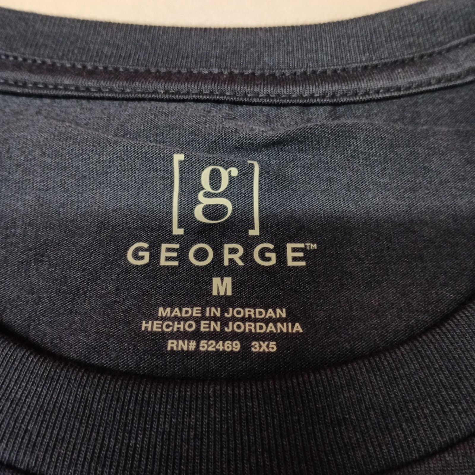 George George Men T-Shirt Short Sleeve Size M Blue Moisture Wicking Size US M / EU 48-50 / 2 - 3 Thumbnail