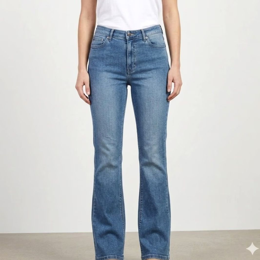 Vintage Morrison Jeans Bootcut Medium Wash High Rise 29 32in Inseam 5-Pocket Denim Women Boys? Size 29" - 2 Thumbnail