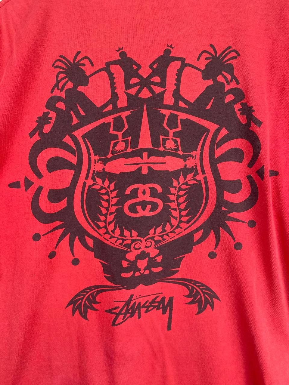 Stussy stussy streetwear red tee nice design Size US L / EU 52-54 / 3 - 6 Thumbnail