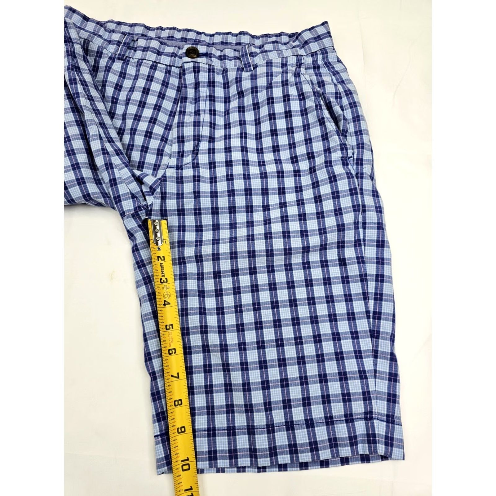 Brooks Brothers Brooks Brothers Bermuda Shorts Men 31 Casual Plaid Pink Blue Shorts Bermuda, Men, 31, Cotton, Blue, Pink, Regular Fit Size US 31 - 3 Thumbnail