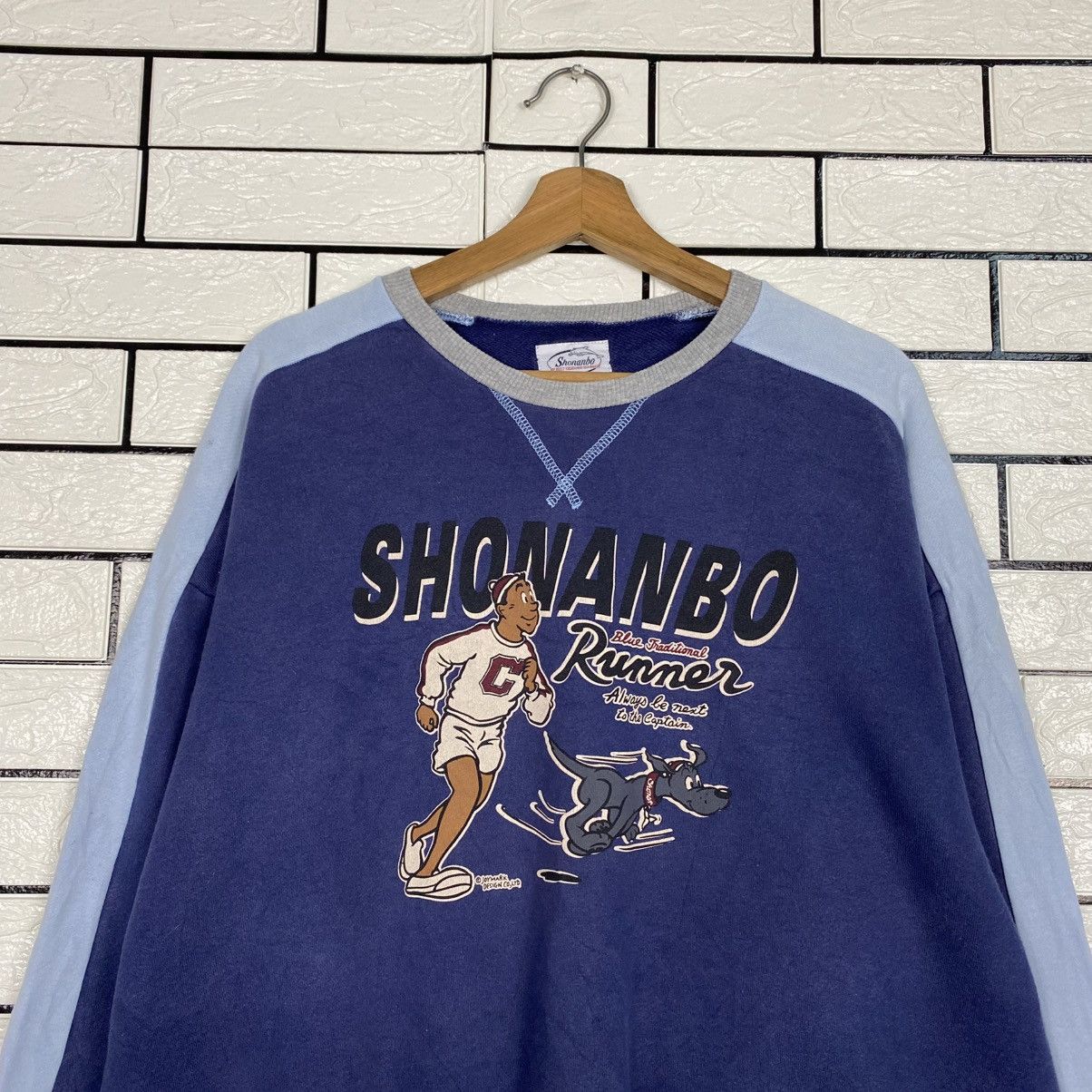 Japanese Brand 📌Vintage Sweatshirt Cartoon Shonanbo Big Logo Japan Made Size US L / EU 52-54 / 3 - 4 Thumbnail
