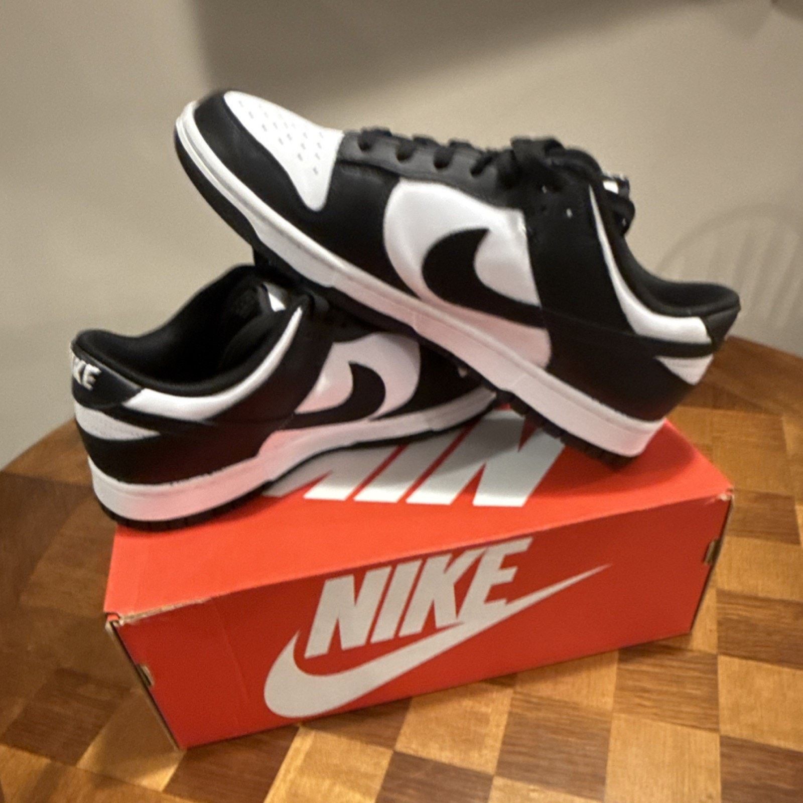 Nike Nike Dunk Low Retro White Black Panda Size US 11.5 / EU 44-45 - 3 Thumbnail