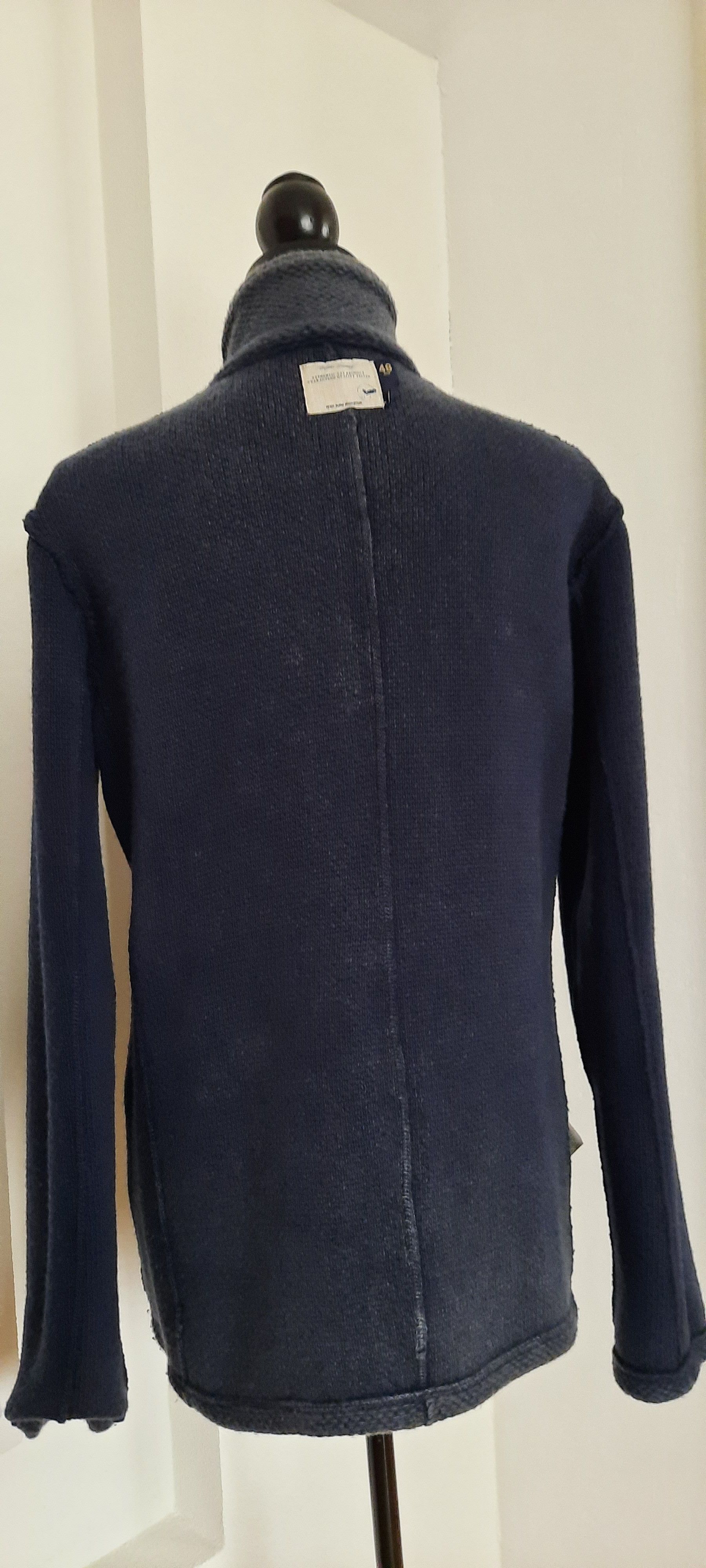 GAS GAS Men's Cardigan Wool Jacket Blue 48 Size US M / EU 48-50 / 2 - 10 Thumbnail