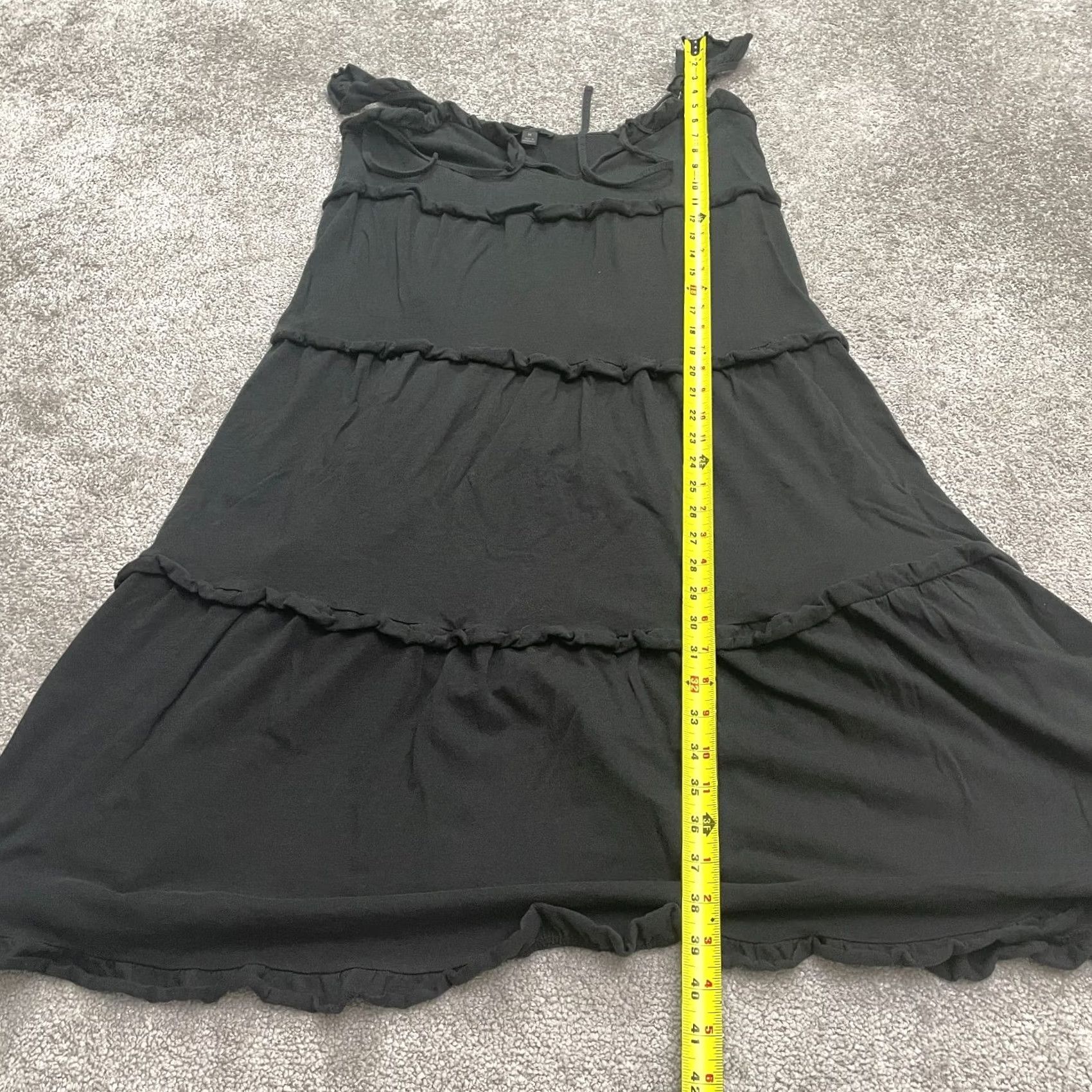 J.Crew J.Crew Maxi Dress Women Medium Black Knit Keyhole Casual Adjustable Strap Size M / US 6-8 / IT 42-44 - 6 Thumbnail