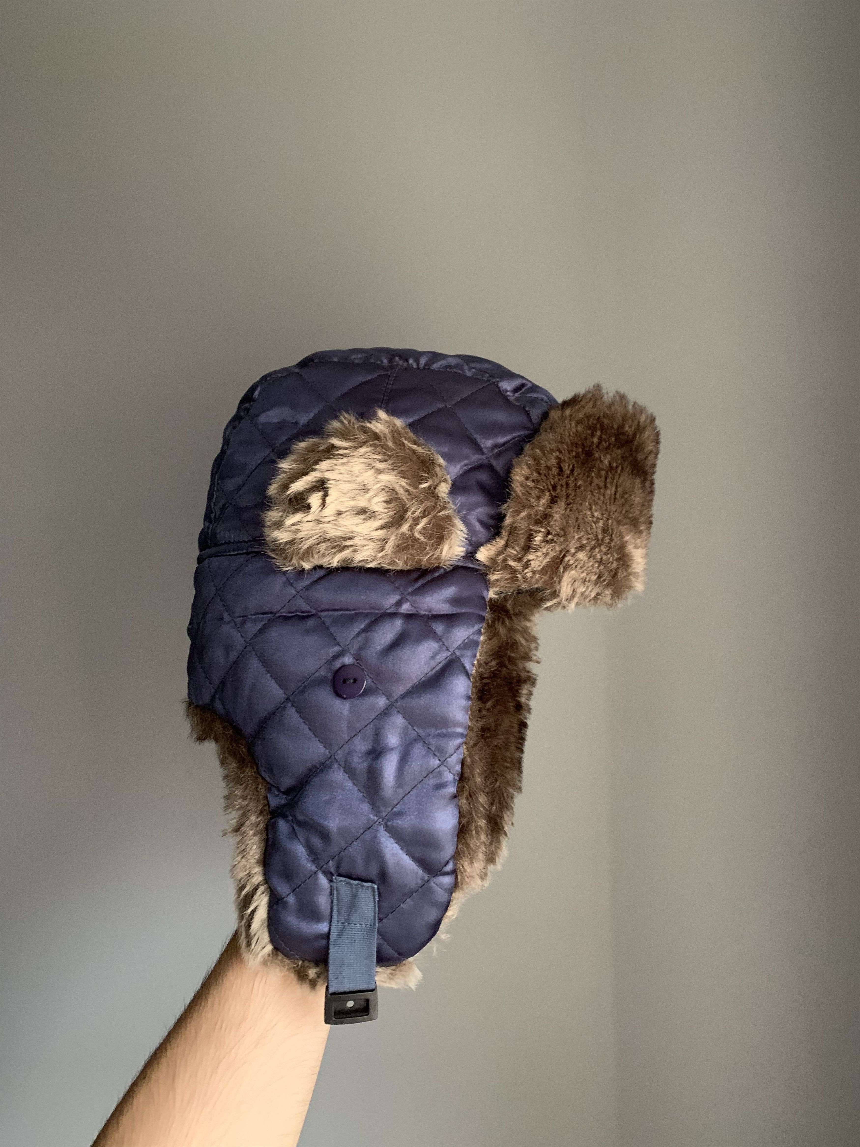 Other Ushanka Trapper Hat Furry Mohair Fuzzy Fur Hat Y2K Rare Size ONE SIZE - 2 Thumbnail