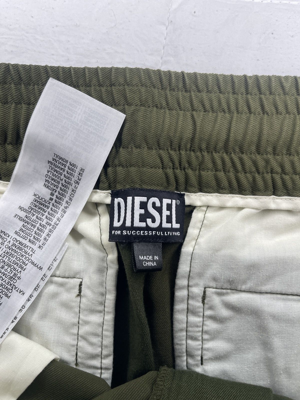 Diesel Diesel Dark Green Cargo P-Briggs Trouser pants Size US 34 / EU 50 - 6 Thumbnail