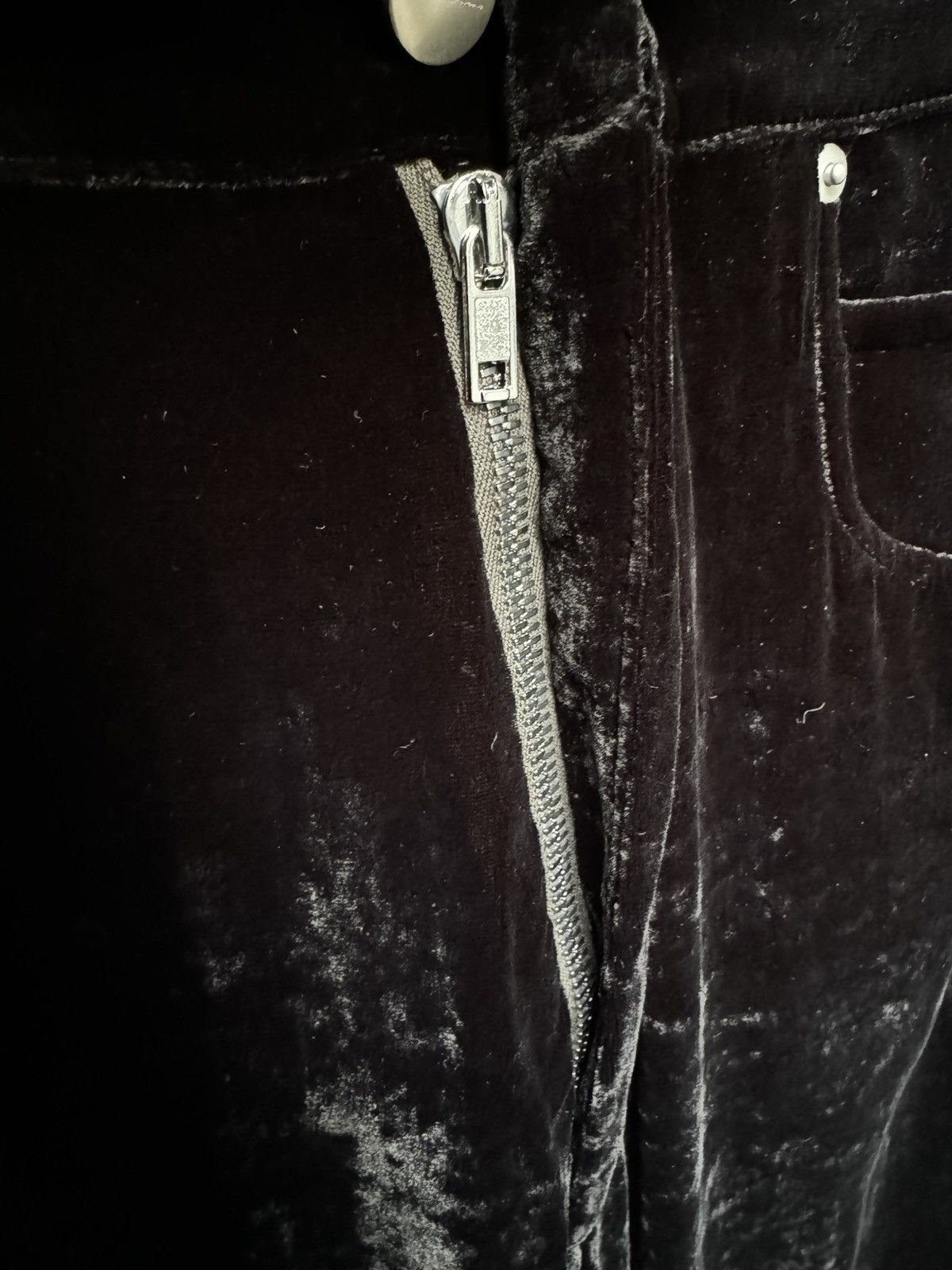 Rick Owens FW22 Rick Owens Bolan Cut Velvet Pants Size US 29 - 9 Thumbnail