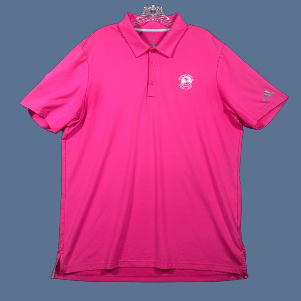 Adidas Adidas Golf Polo Shirt Pebble Beach Golf Links Short Sleeve Mens Large Pink Size US L / EU 52-54 / 3 - 1 Thumbnail