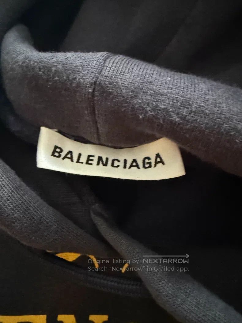 Balenciaga Balenciaga Navy Blue Wheat Hoodie Size US XS / EU 42 / 0 - 3 Thumbnail