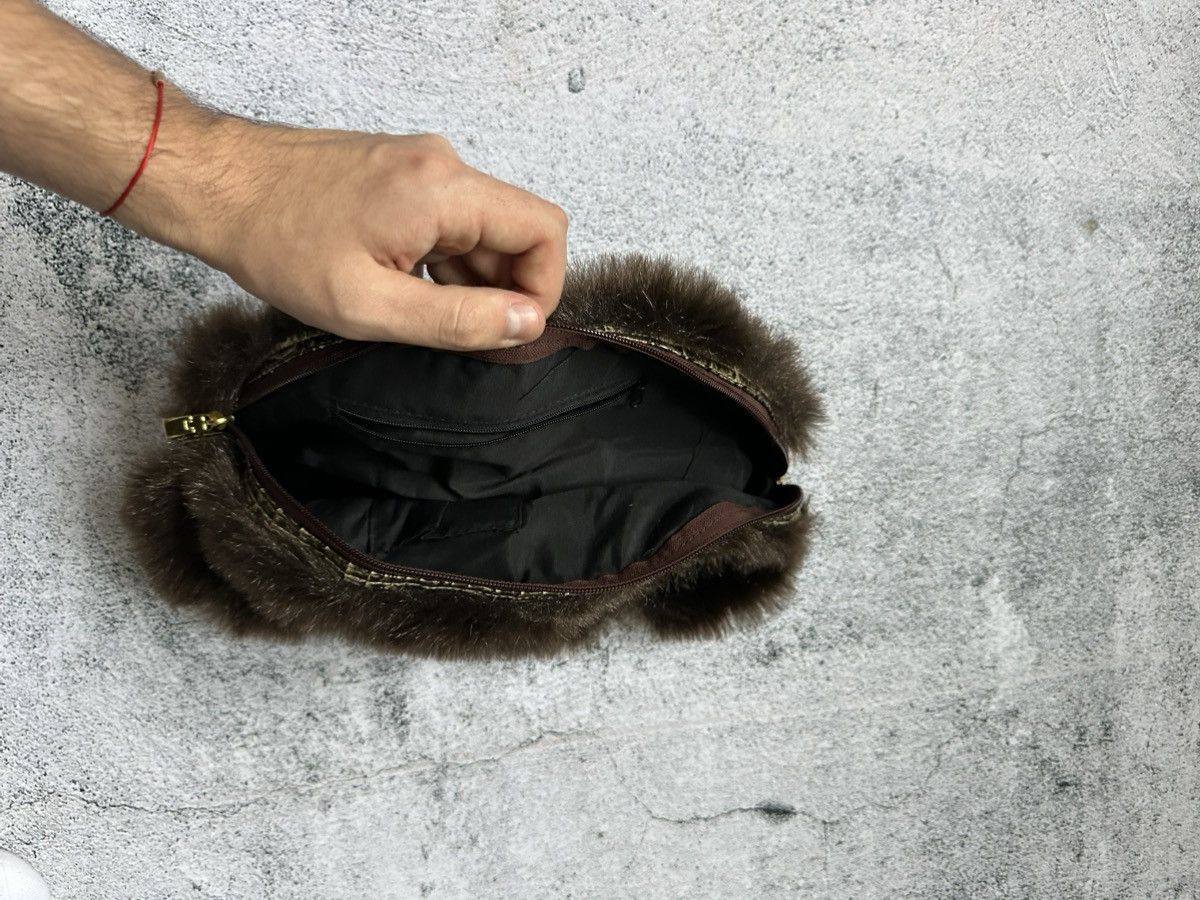 Japanese Brand Faux Fur Handle Bag Japanase Diesel Style Y2K Size ONE SIZE - 9 Thumbnail