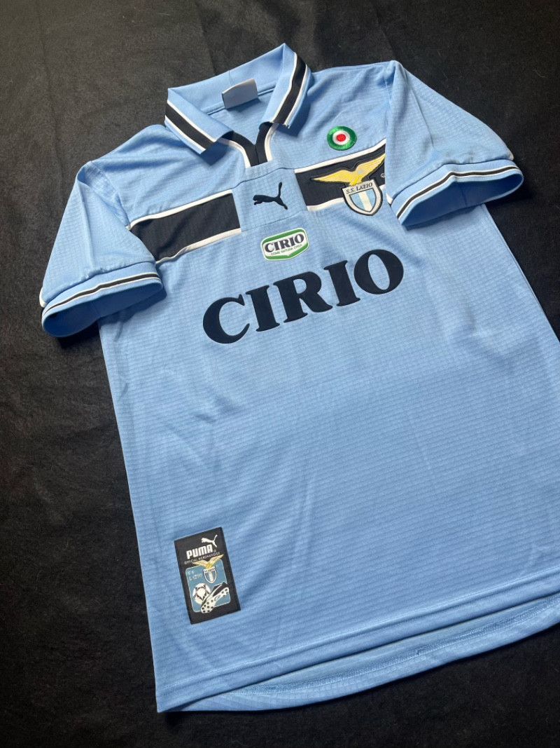 Vintage 1998-99 S.S.Lazio Aleymda Home Soccer Jersey Size US L / EU 52-54 / 3 - 1 Thumbnail
