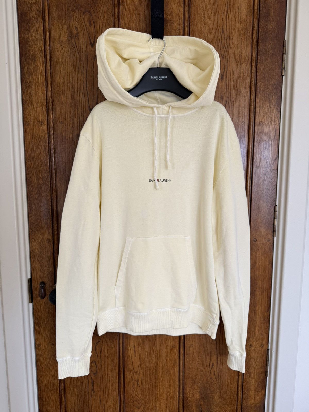 Saint Laurent Paris $990 SS19 Saint Laurent Rive Gauche logo hoodie M Size US M / EU 48-50 / 2 - 1 Thumbnail
