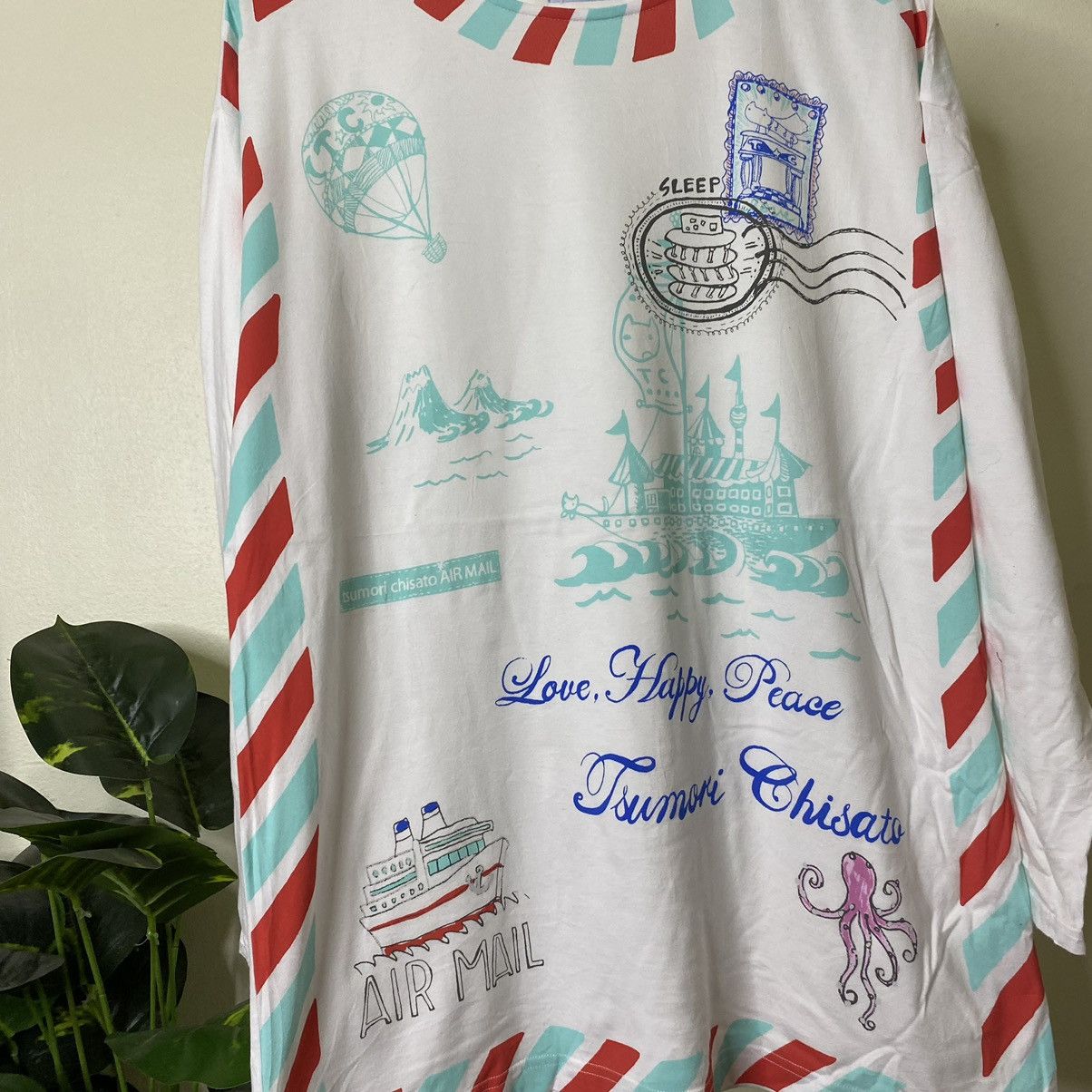 Issey Miyake × Tsumori Chisato Japanese Designer Tsumori Chisato Overprint LS T Shirt Size US L / EU 52-54 / 3 - 2 Thumbnail