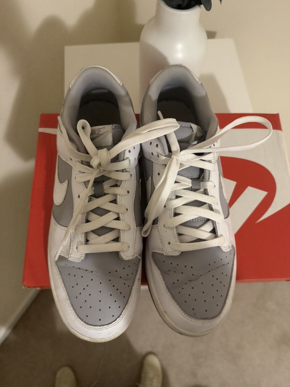 Nike Nike Dunk Wolf Grey / White sneakers Size US 10 / EU 43 - 3 Thumbnail