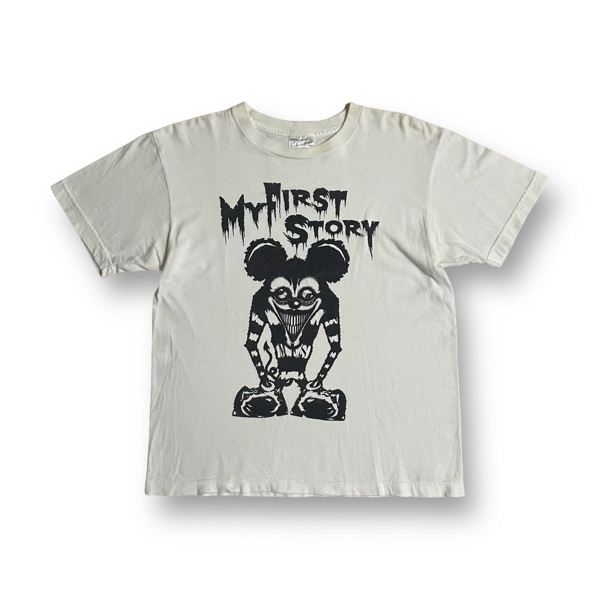 Disney Rare White Tee Japan Punk Band Disney My First Story Size US S / EU 44-46 / 1 - 1 Thumbnail