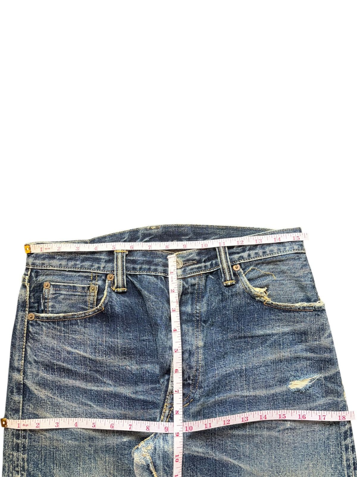 Eternal Vintage Japanese Eternal Selvedge Distress Loose Jeans Size US 31 - 6 Thumbnail