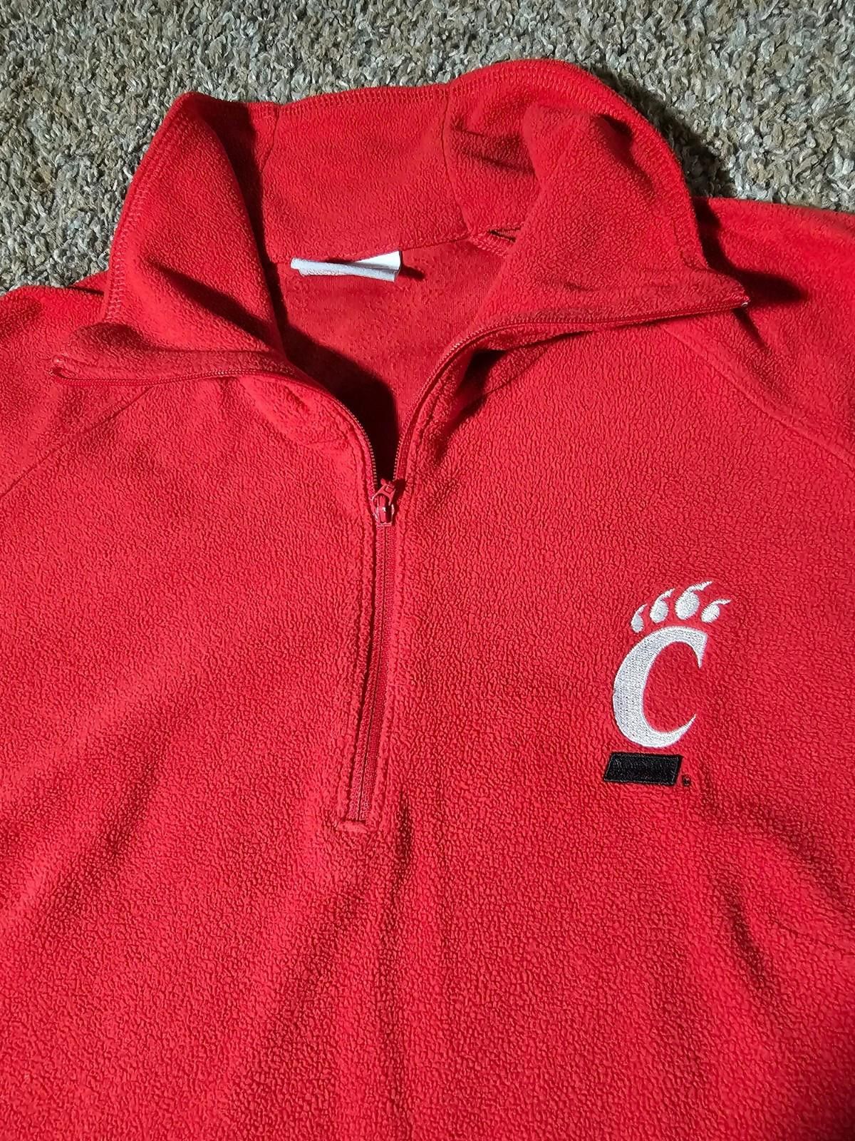 Columbia Cincinnati Bearcats Columbia Fleece Jacket Womens S 1/4 Zip Size ONE SIZE - 2 Thumbnail