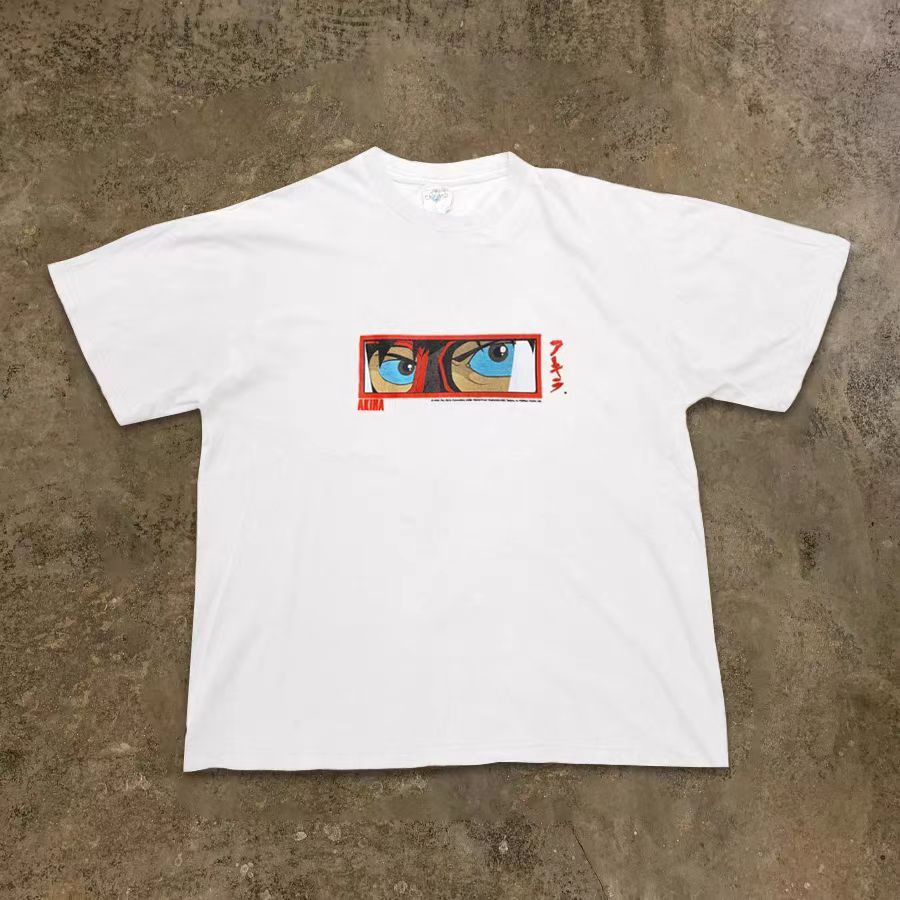 Vintage White washed retro cartoon printed cotton tee Size US M / EU 48-50 / 2 - 1 Thumbnail