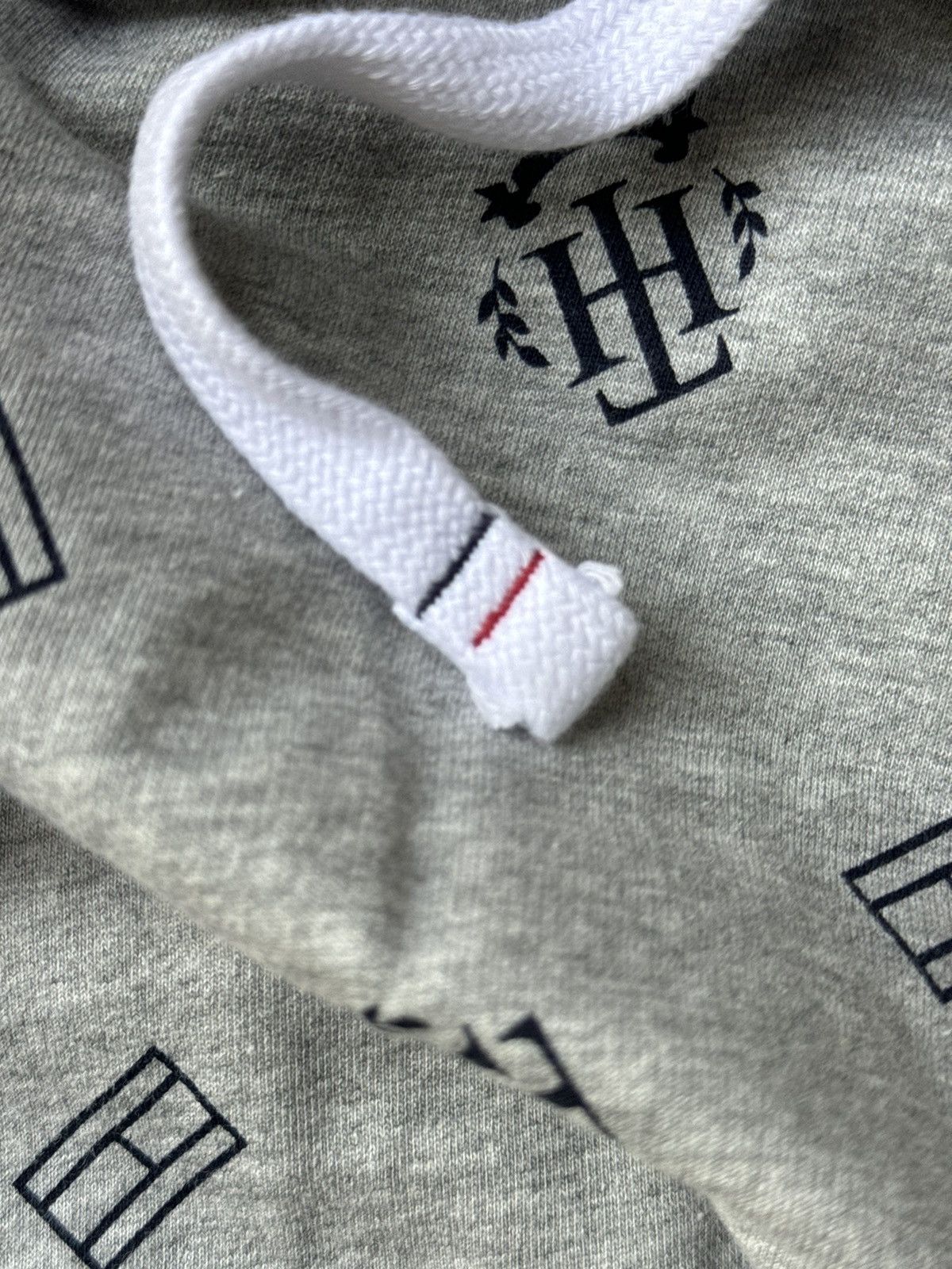 Tommy Hilfiger Tommy Hilfiger Mens Gray Long Sleeve Logo Hoodie XL Size US XL / EU 56 / 4 - 4 Thumbnail