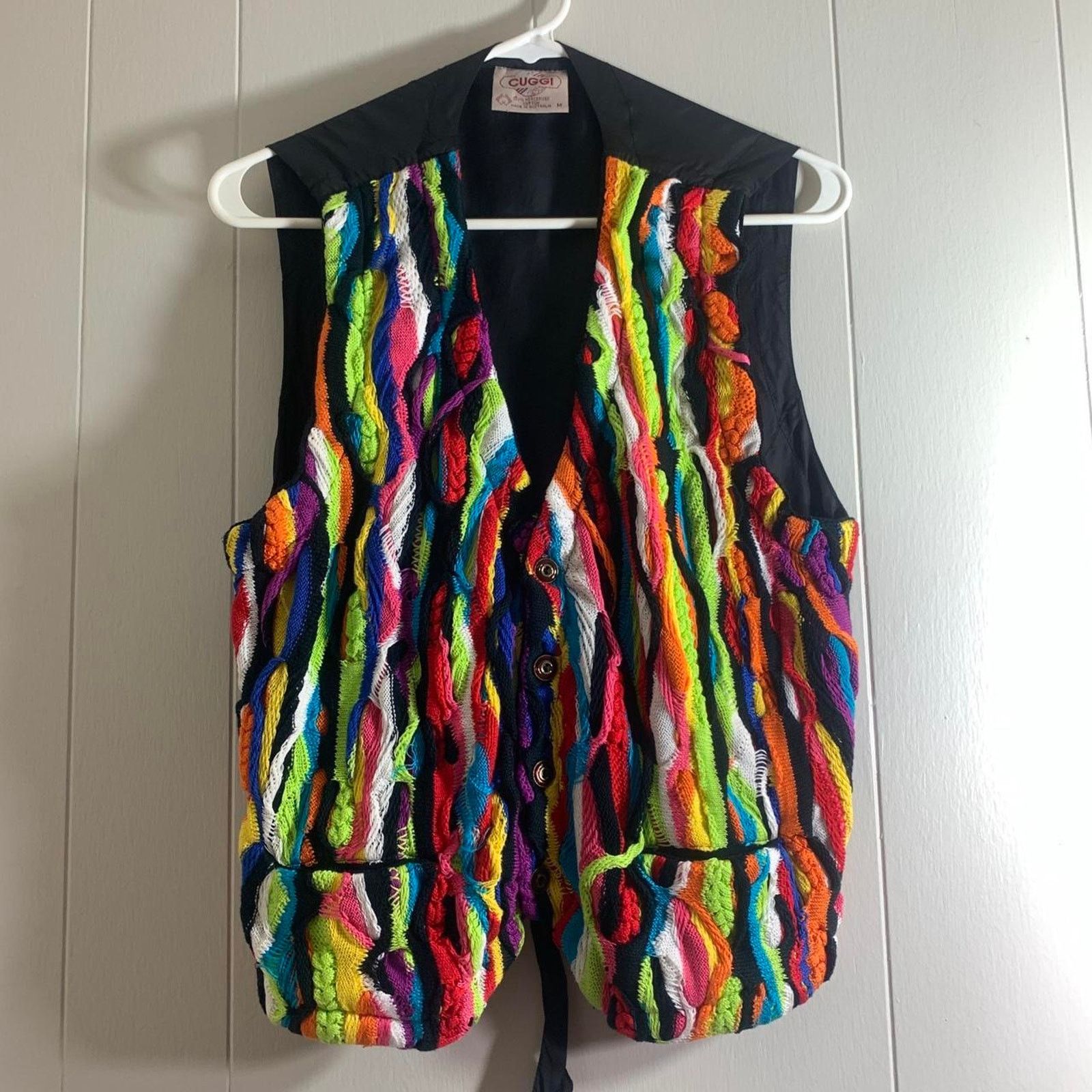 Coogi vintage 90’s COOGI AUSTRALIA CUGGI 3D knit sweater vest M Size US M / EU 48-50 / 2 - 2 Thumbnail