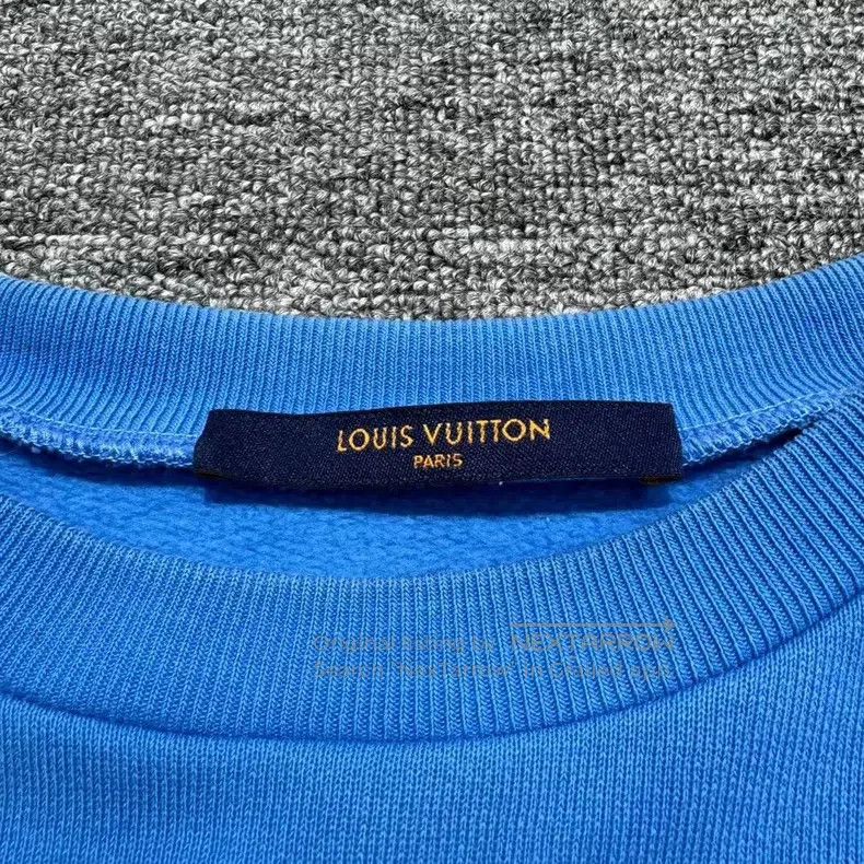 Louis Vuitton Louis Vuitton Blue printed sweatshirt Size US XS / EU 42 / 0 - 5 Thumbnail