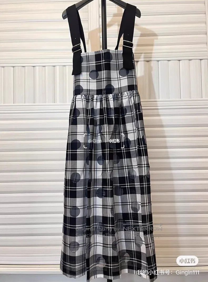 Comme des Garcons Comme Des Garcons Polka Dot Plaid Overalls Skirt Size M / US 6-8 / IT 42-44 - 1 Thumbnail