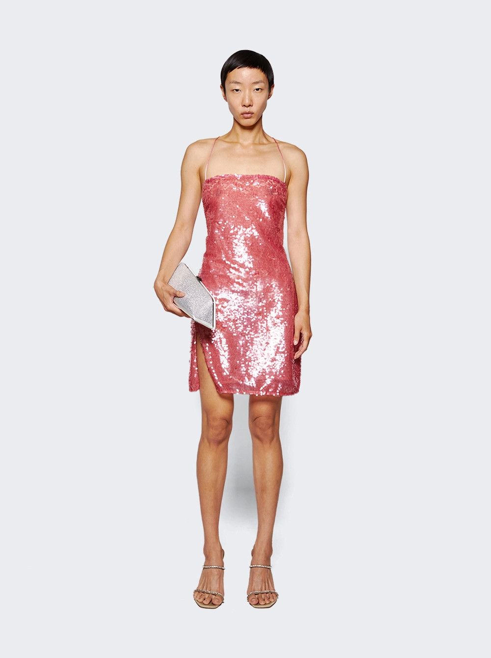 The Attico o1mle0526 Fujiko Mini Dress in Pink Size M / US 6-8 / IT 42-44 - 2 Thumbnail